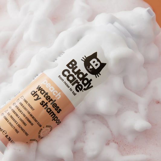 Buddycare Waterless Dry Cat Shampoo Peach